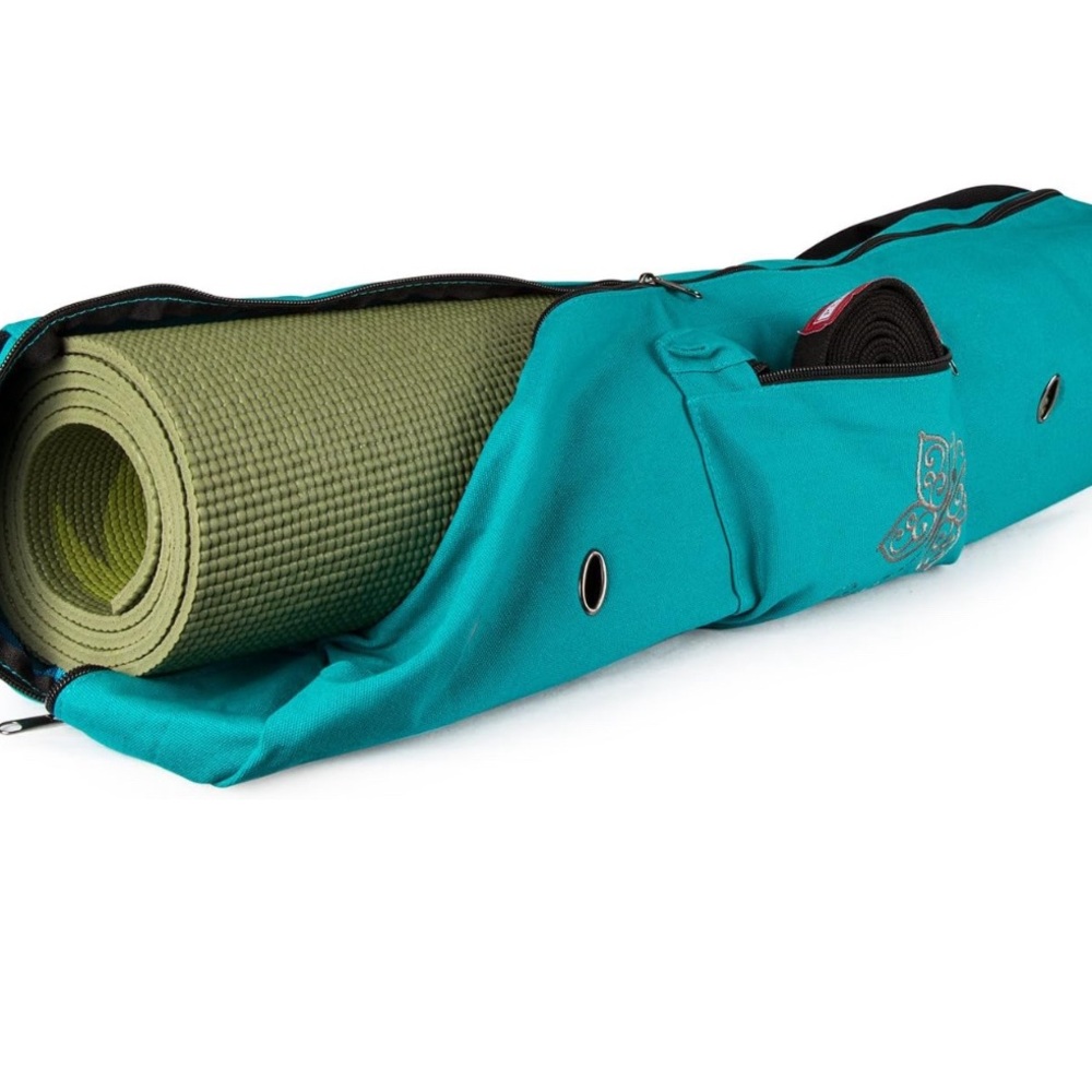 Cotton Embroidered Yoga Mat Bag